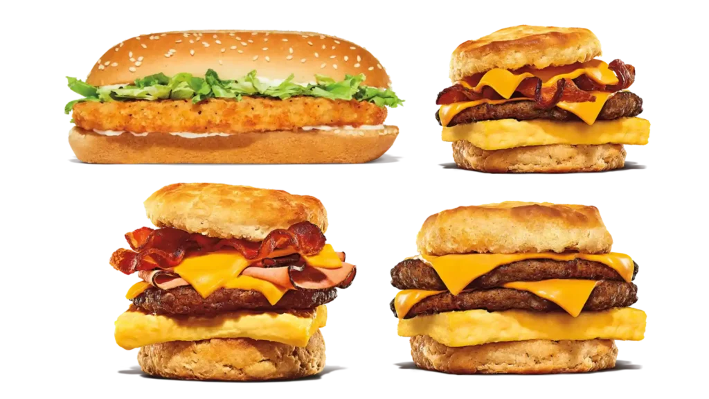 burger king breakfast sandwich menu